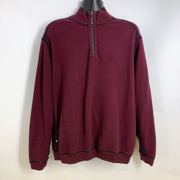 Tommy Bahama Men's Reversible 1/2 Zip Long Sleeve Pullover Sweatshirt Size XXL - Picture 3 of 15